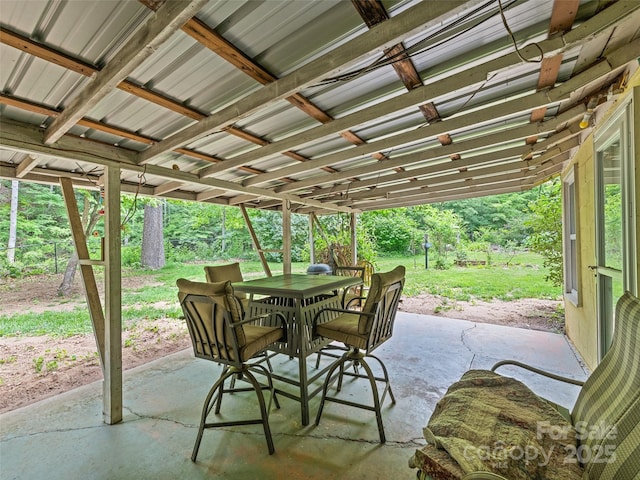 449 Little E Fork Rd, Canton, NC 28716 - view of patio / terrace with outdoor dining space