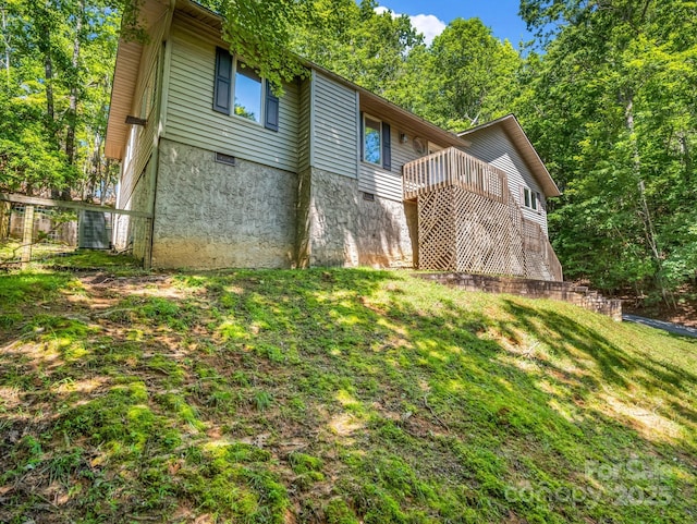 436 Utsonati Ln, Brevard, NC 28712 - back of property featuring a balcony