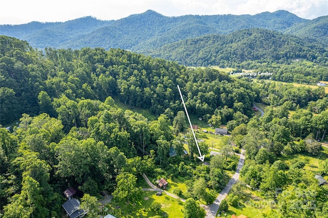 121 Sugar Cove Rd, Weaverville, NC 28787 - aerial view of a mountainous background and a heavily wooded area