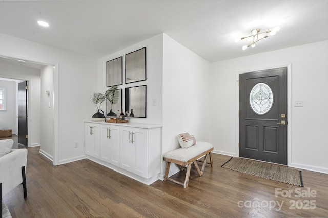 5817 Red Carriage Ln, Charlotte, NC 28212 - foyer with dark wood-style floors and healthy amount of natural light
