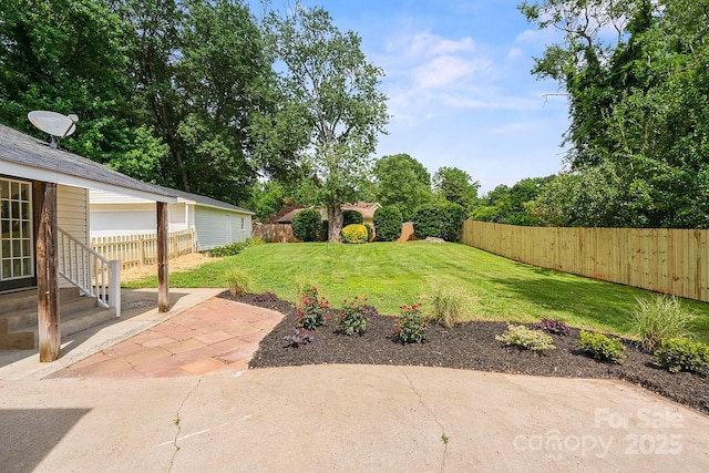5817 Red Carriage Ln, Charlotte, NC 28212 - view of yard with a patio area and entry steps