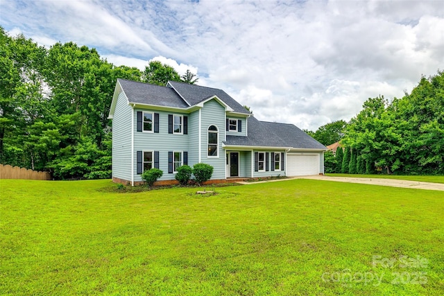 12812 Bradford Hill Ln, Huntersville, NC 28078 - view of front facade featuring concrete driveway, a garage, and roof with shingles