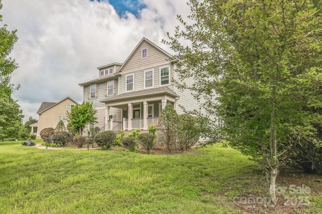 2100 Darian Way, Waxhaw, NC 28173 - view of front of house with covered porch and a front yard