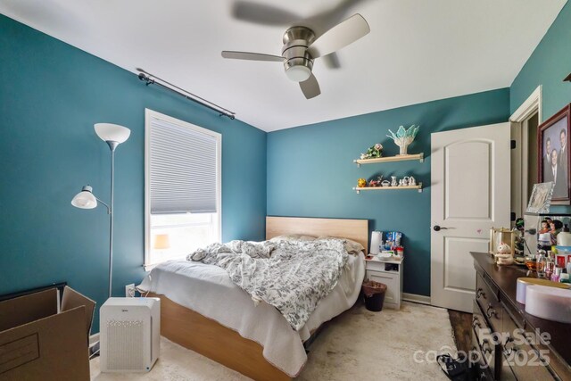 2100 Darian Way, Waxhaw, NC 28173 - bedroom with a ceiling fan and baseboards