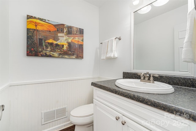 4725 Rounding Run Rd, Charlotte, NC 28277 - bathroom with vanity and wainscoting