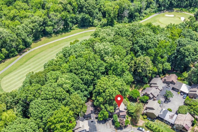 4725 Rounding Run Rd, Charlotte, NC 28277 - aerial view of property and surrounding area with a local golf course and nearby suburban area