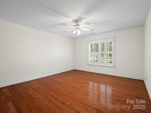 2872 Wheat Field Ct, Lincolnton, NC 28092 - unfurnished room featuring a ceiling fan and wood finished floors