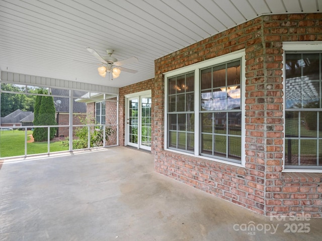 2872 Wheat Field Ct, Lincolnton, NC 28092 - view of patio featuring a ceiling fan