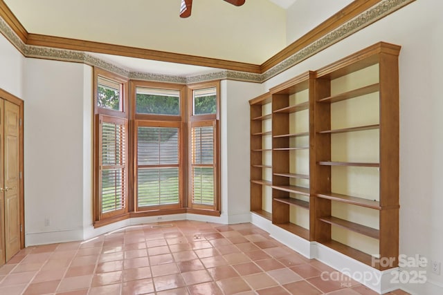69 Sprouse Town Rd, Weaverville, NC 28787 - unfurnished room featuring ceiling fan and light tile patterned floors