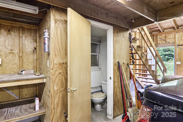 69 Sprouse Town Rd, Weaverville, NC 28787 - basement with stairs