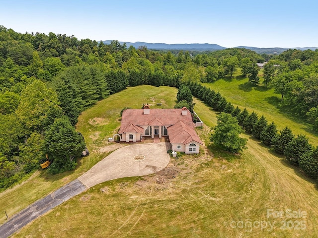 69 Sprouse Town Rd, Weaverville, NC 28787 - view from above of property with a heavily wooded area
