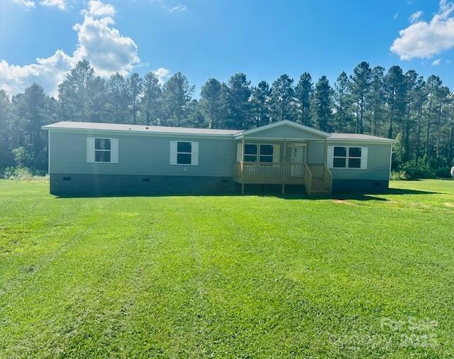 3577 Ken Mcentire Rd, Lawndale, NC 28090 - manufactured / mobile home with crawl space and a front yard