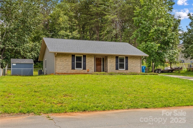 428 Mountview Dr, Mocksville, NC 27028 - ranch-style home featuring stone siding and a shingled roof