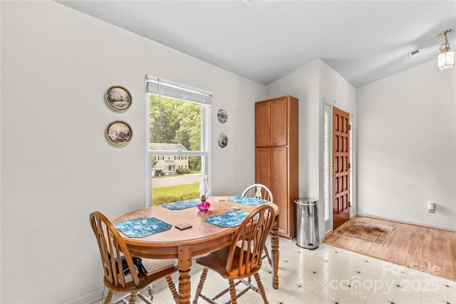 428 Mountview Dr, Mocksville, NC 27028 - dining area with baseboards and light floors