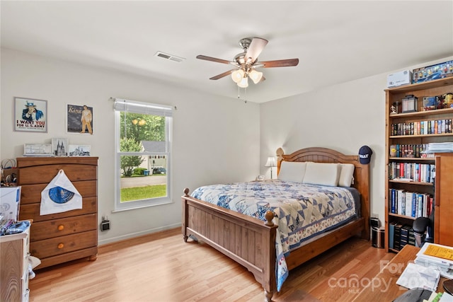 428 Mountview Dr, Mocksville, NC 27028 - bedroom featuring wood finished floors and ceiling fan