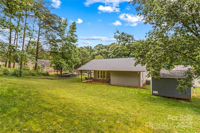 428 Mountview Dr, Mocksville, NC 27028 - view of yard with a shed