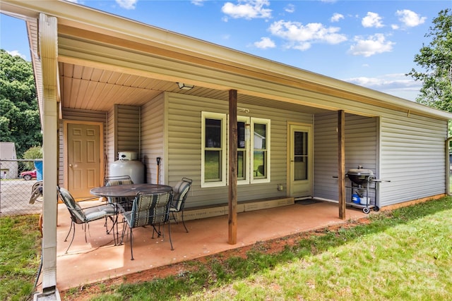 428 Mountview Dr, Mocksville, NC 27028 - view of patio / terrace featuring a grill