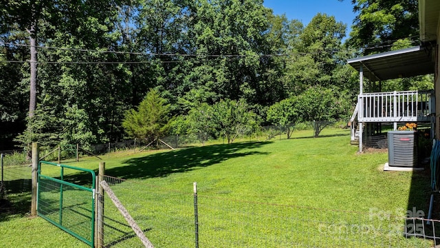 917 Sunset Ave SW, Valdese, NC 28690 - fenced backyard with a deck