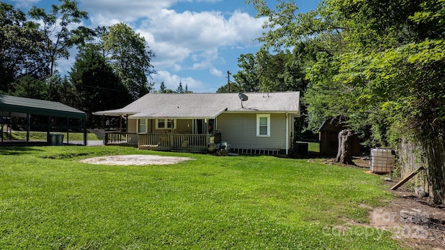 4006 Sol Mull St, Morganton, NC 28655 - rear view of house featuring a lawn