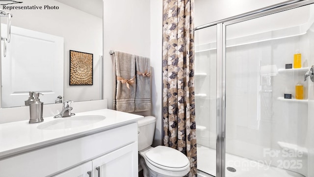 6708 Barcelona Way, Charlotte, NC 28214 - bathroom featuring a shower stall and vanity