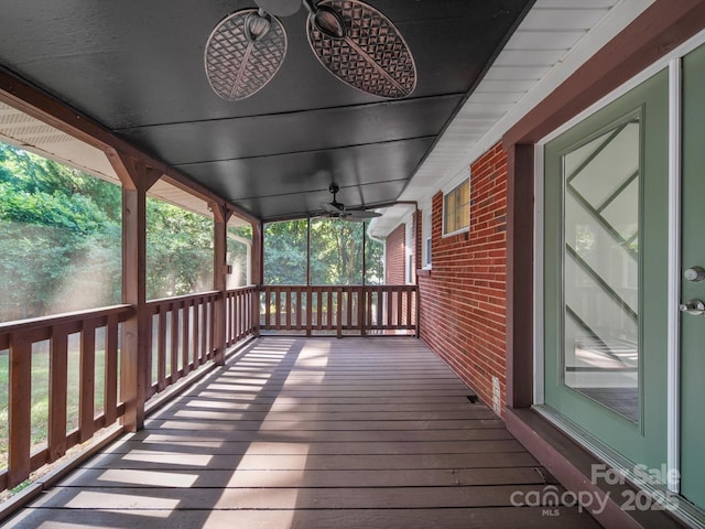 6401 Montpelier Rd, Charlotte, NC 28210 - porch with ceiling fan