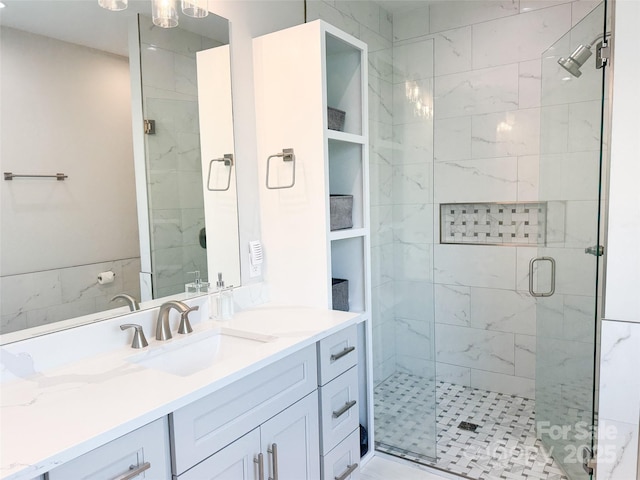 154 Amblers Knoll Rd, Weaverville, NC 28787 - full bathroom with a stall shower and vanity