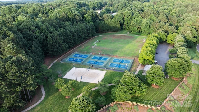 347 Bayberry Creek Cir, Mooresville, NC 28117 - aerial view of property and surrounding area with a forest