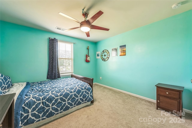1012 Leland Dr, Wesley Chapel, NC 28104 - bedroom with carpet and a ceiling fan