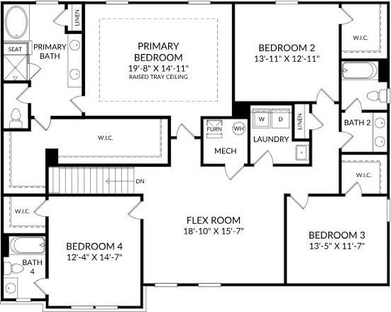 416 Balboa St, Matthews, NC 28104 - view of home floor plan