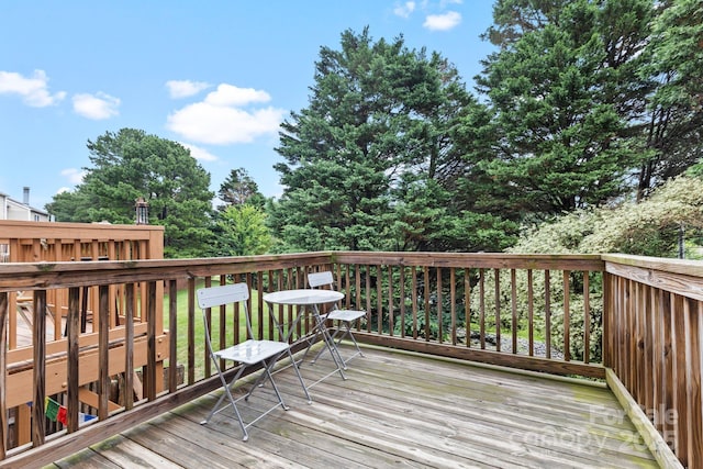 9606 Vinca Cir Unit E, Charlotte, NC 28213 - view of wooden deck