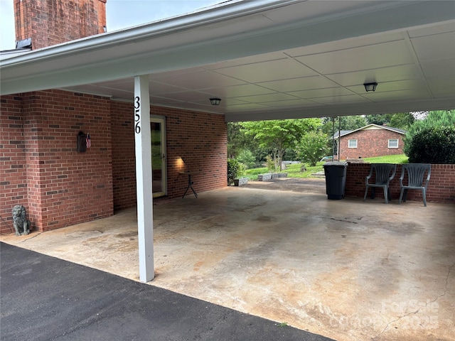 356 Lucky Hollow Rd, Hickory, NC 28601 - view of patio with a carport
