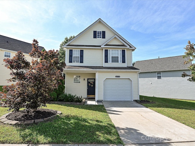 12131 Honor Guard Ave, Charlotte, NC 28277 - traditional-style home featuring a front lawn, driveway, and an attached garage