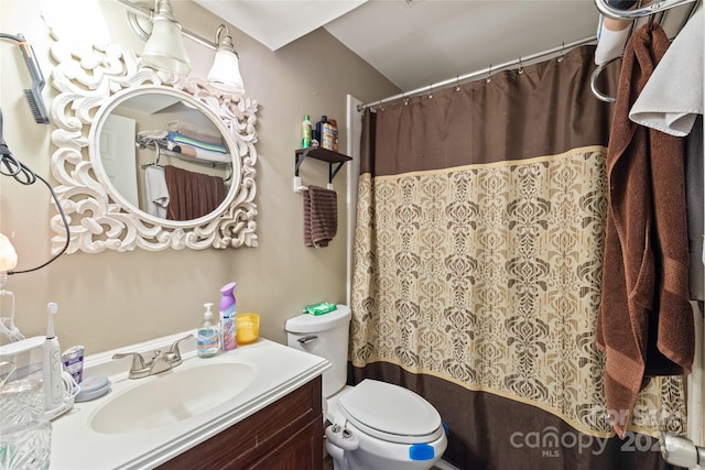 11069 Running Ridge Rd, Charlotte, NC 28226 - bathroom featuring vanity and a shower with curtain
