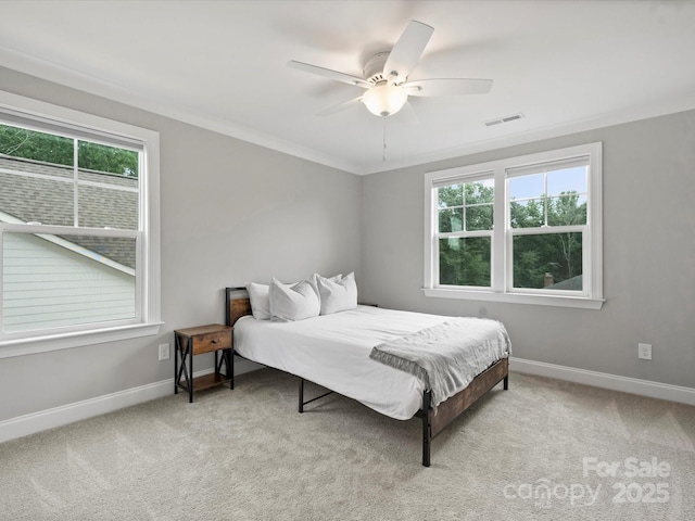 822 River Oaks Ln, Charlotte, NC 28226 - carpeted bedroom featuring multiple windows and a ceiling fan