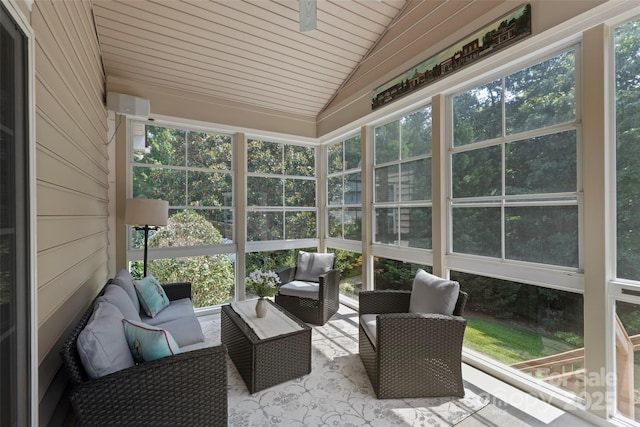 1119 Williamstown Rd, Matthews, NC 28105 - sunroom / solarium with lofted ceiling, plenty of natural light, and ceiling fan