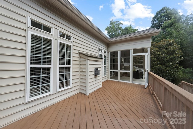 1119 Williamstown Rd, Matthews, NC 28105 - view of wooden terrace