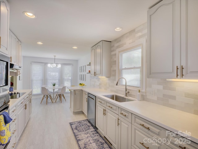 116 Hallett St, Fort Mill, SC 29715 - kitchen with stainless steel appliances, healthy amount of natural light, light countertops, white cabinets, and recessed lighting