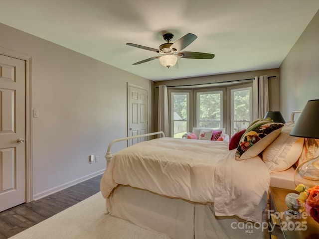 116 Hallett St, Fort Mill, SC 29715 - bedroom featuring wood finished floors and a ceiling fan