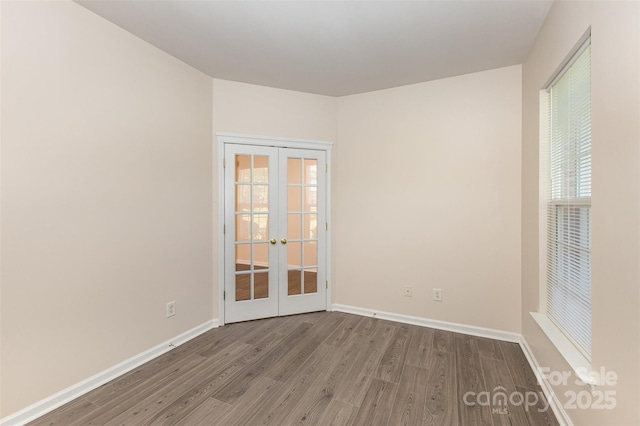 5307 Ayers Orchard Way, Charlotte, NC 28227 - spare room featuring french doors and wood finished floors