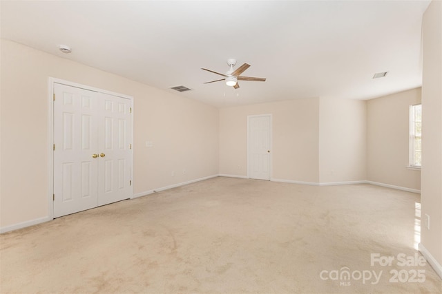 5307 Ayers Orchard Way, Charlotte, NC 28227 - unfurnished room featuring a ceiling fan, carpet floors, and a smoke detector
