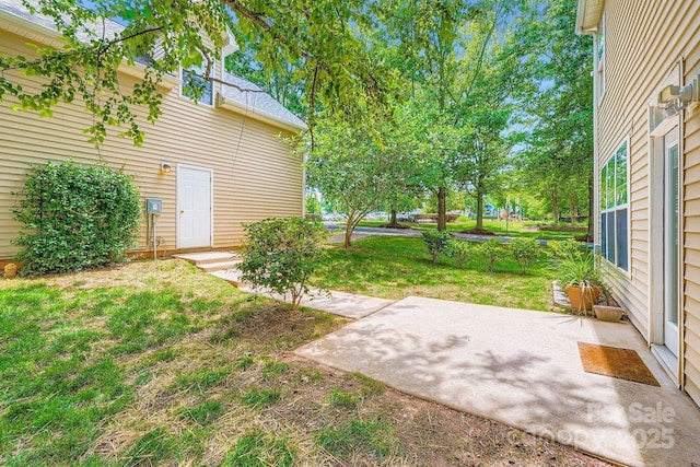 10132 Caldwell Depot Rd, Cornelius, NC 28031 - view of grassy yard with a patio