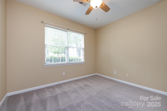 1040 Stonedown Ln, Matthews, NC 28104 - unfurnished room featuring ceiling fan and carpet floors