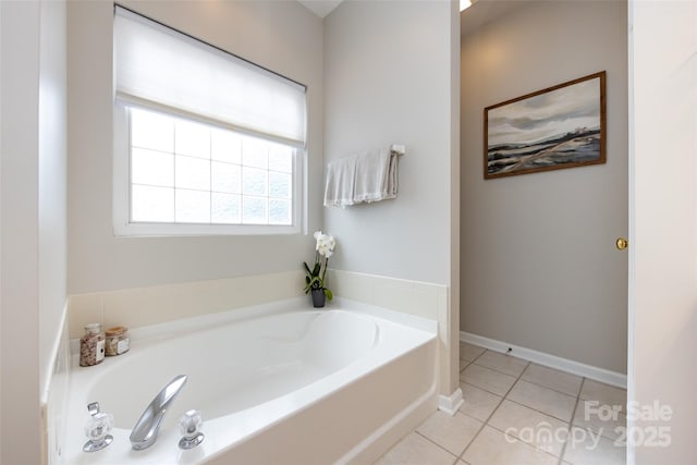 1040 Stonedown Ln, Matthews, NC 28104 - full bath with a bath and tile patterned flooring