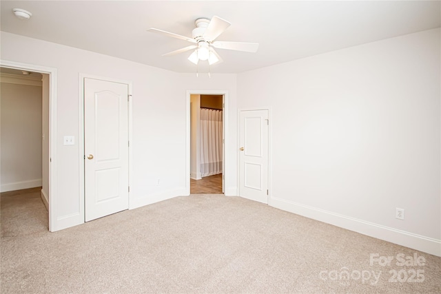 2019 Heirloom Ct, Matthews, NC 28104 - unfurnished bedroom with carpet and a ceiling fan