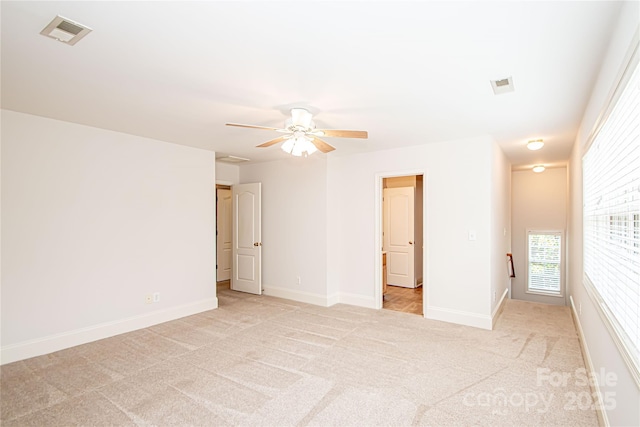 2019 Heirloom Ct, Matthews, NC 28104 - spare room featuring light carpet and ceiling fan