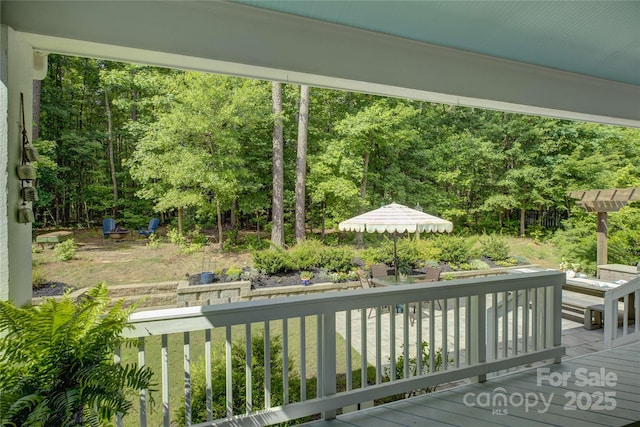 17537 Caddy Ct, Charlotte, NC 28278 - view of wooden terrace