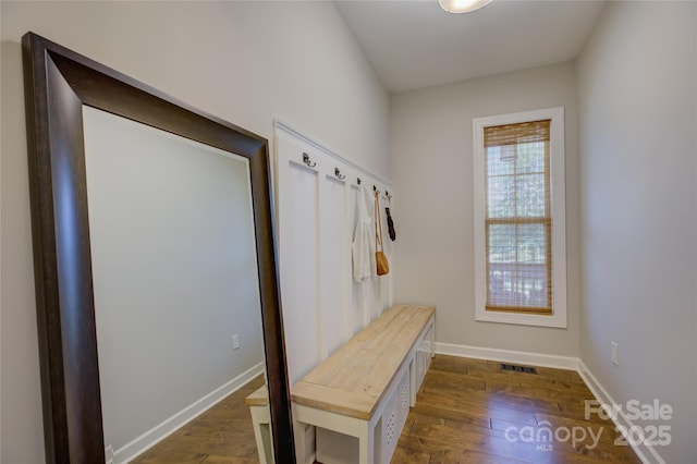17537 Caddy Ct, Charlotte, NC 28278 - mudroom with dark wood-style flooring