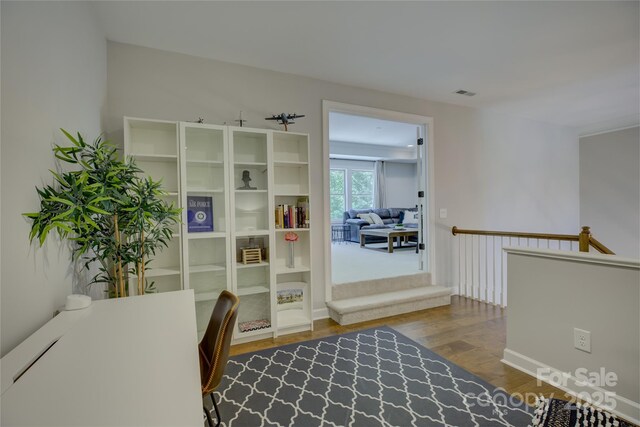 17537 Caddy Ct, Charlotte, NC 28278 - office with wood finished floors
