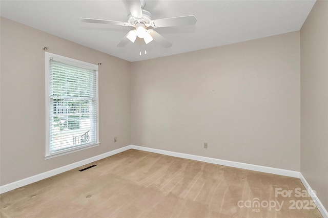 3304 Chilham Pl, Charlotte, NC 28226 - empty room featuring light carpet and ceiling fan