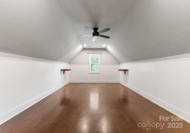 4536 Rustling Woods Dr, Denver, NC 28037 - bonus room with ceiling fan and lofted ceiling